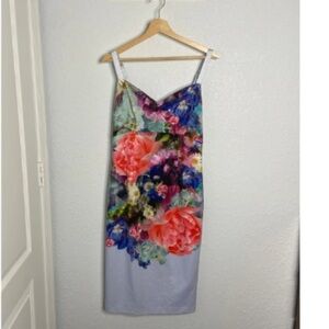 Ted Baker floral zip dress size 3